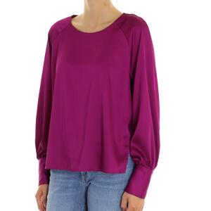BLUSA IN RASO FUXIA